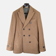 Brown Pea Coat made of Wool/Cashmere (EU 50)