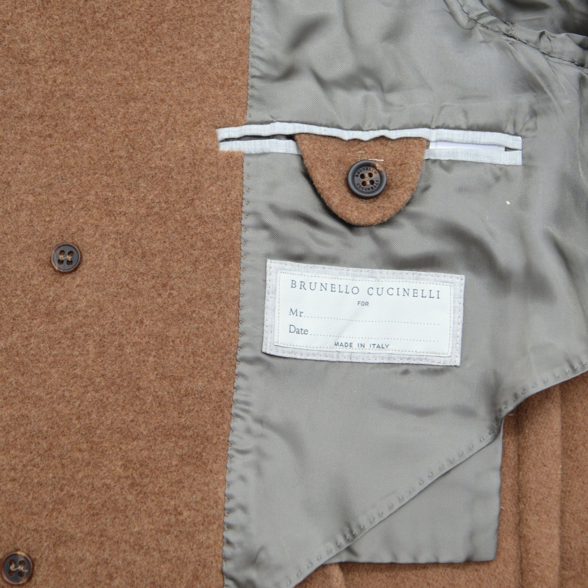 Brown Pea Coat made of Wool/Cashmere (EU 50)