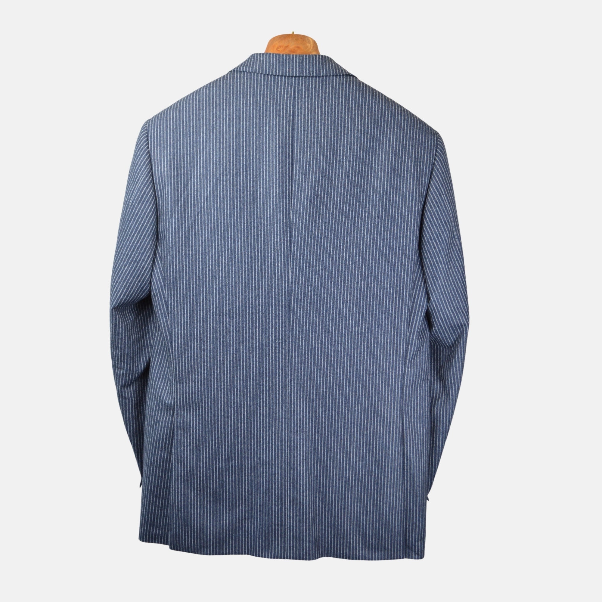 Blue/Grey Striped Suit made of Virgin Wool (EU 50)