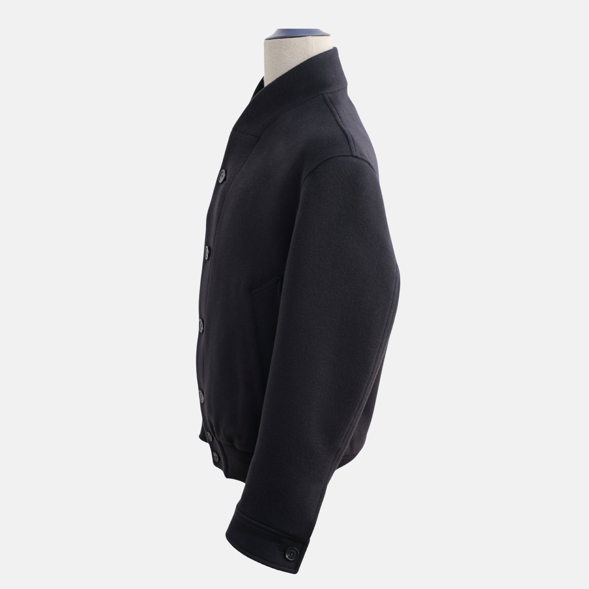 Black Bomber Jacket made of Cashmere (M)