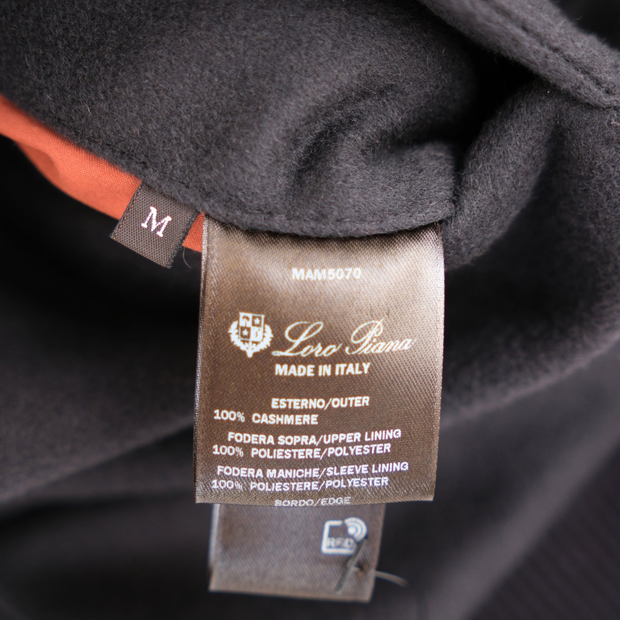 Black Bomber Jacket made of Cashmere (M)
