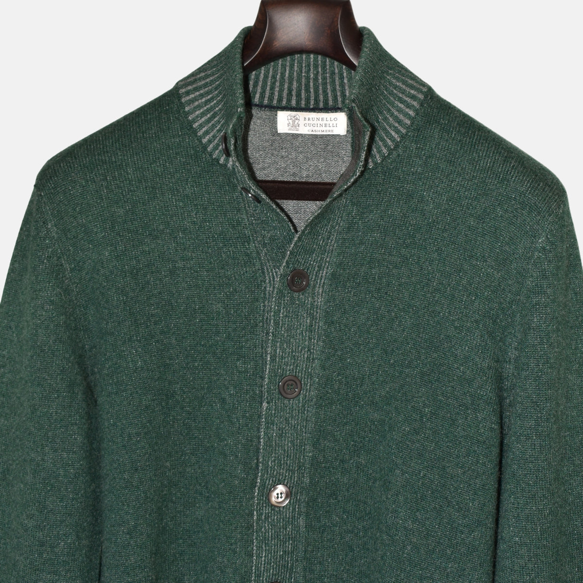 Green Cashmere Cardigan (EU 50)