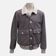 Anthracite Jacket made of Leather (M)