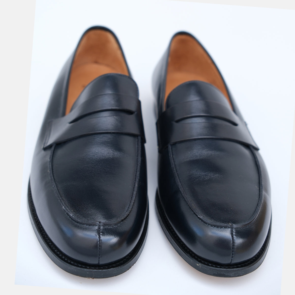 Black Leather Loafers (EU 46)