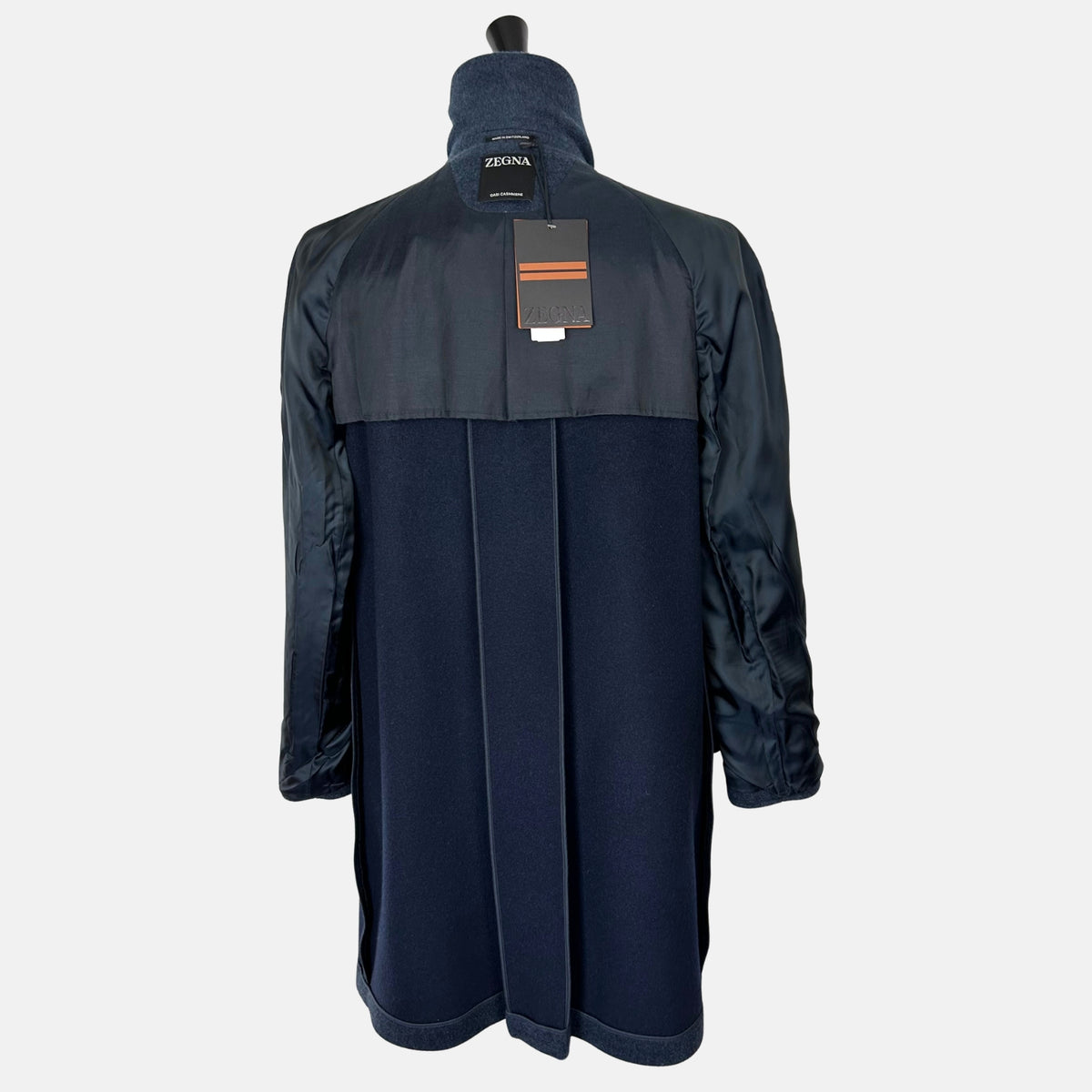 Blue Coat made of Cashmere/Leather Details (EU 48)