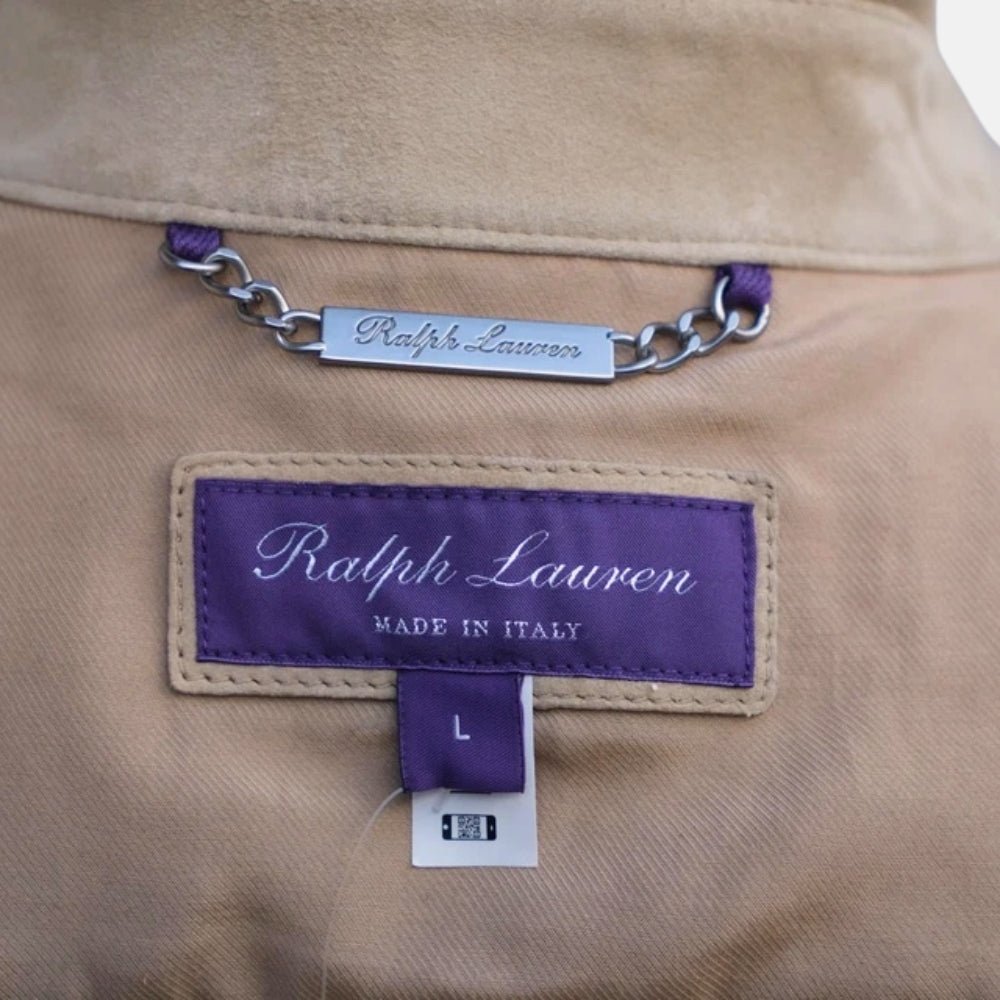 Wildlederhemdjacke in Beige (L)