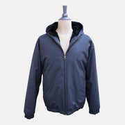 Blue Hooded Jacket made of Polyamide (3XL)