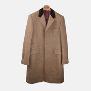 Brown Checked Coat made of Virgin Wool (EU 50)