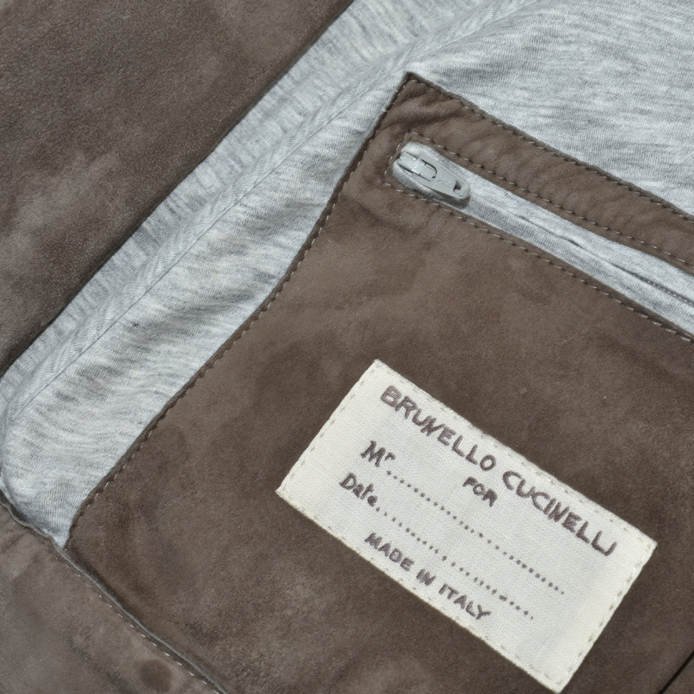 Brown Suede Jacket L