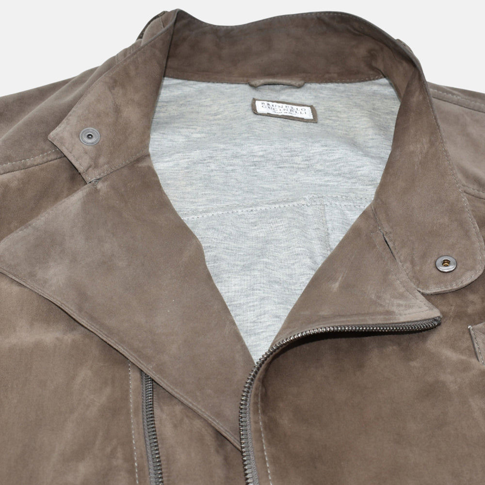Brown Suede Jacket L