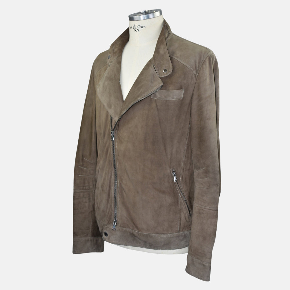 Brown Suede Jacket L