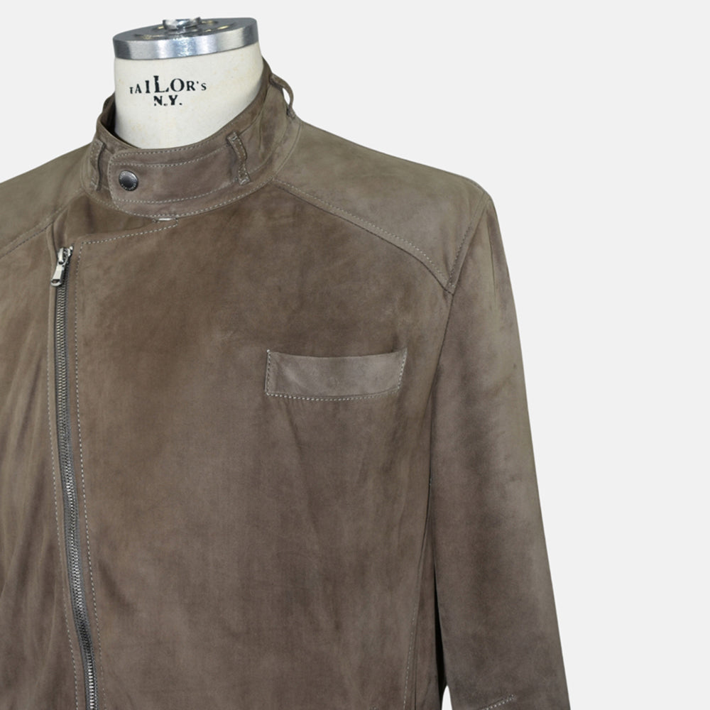 Brown Suede Jacket L