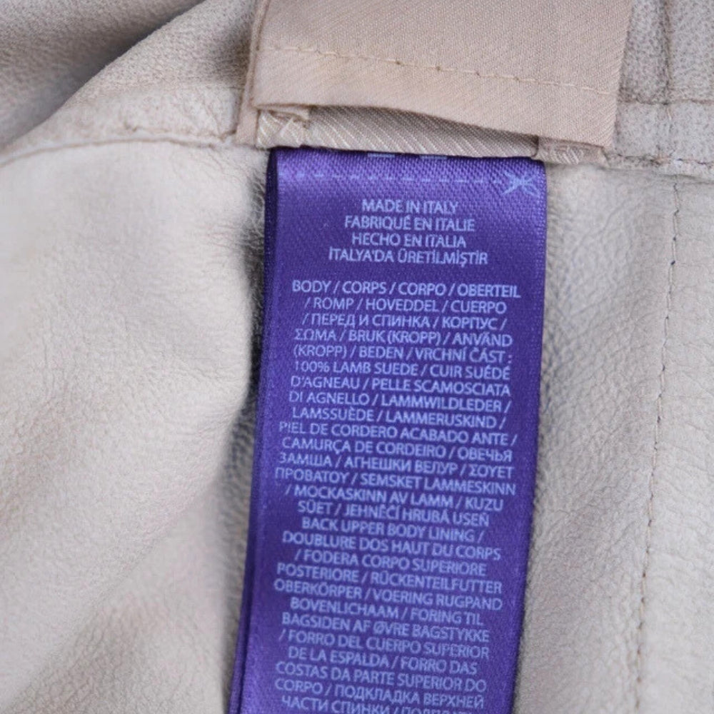 Wildlederhemdjacke in Beige (L)