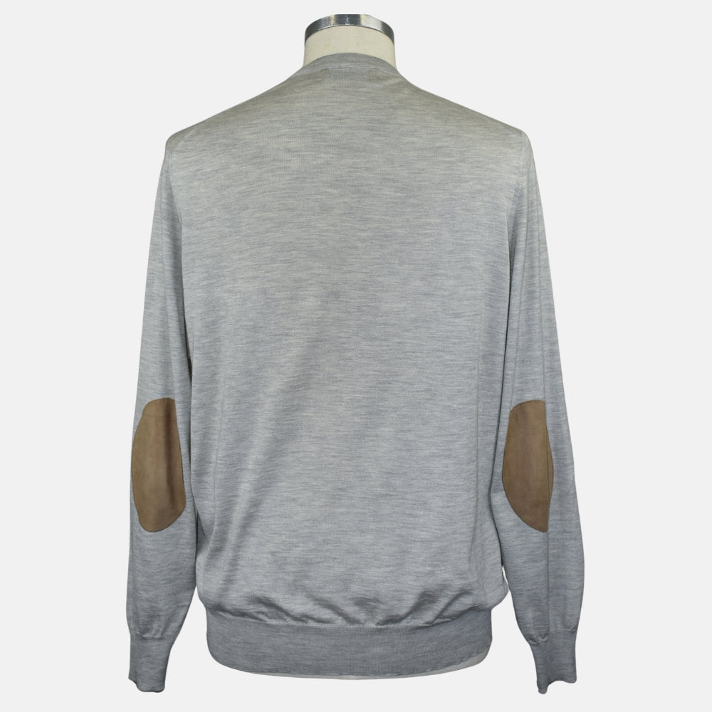 Grey Crewneck Cashmere/Silk