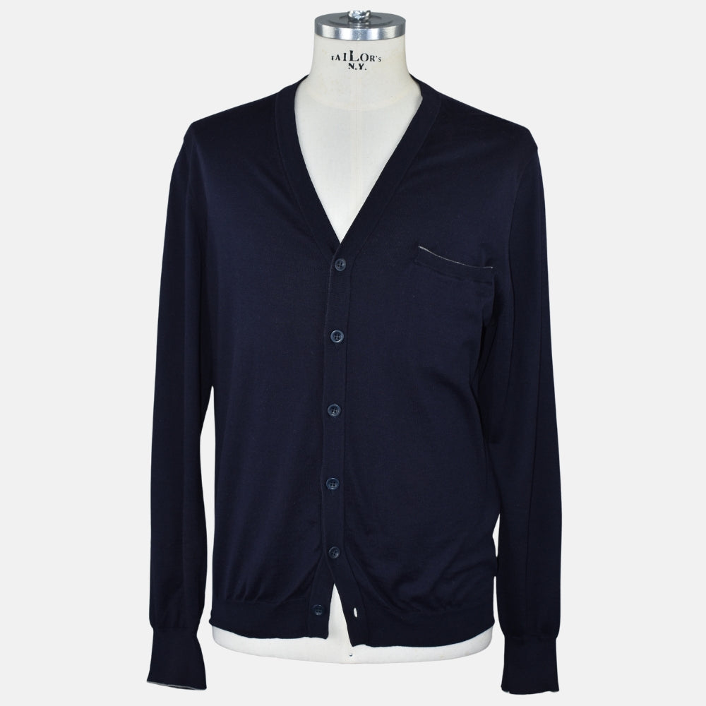 Navy Cardigan Cotton