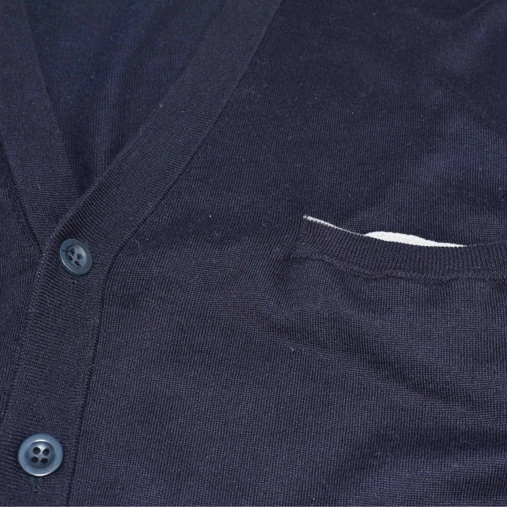 Navy Cardigan Cotton