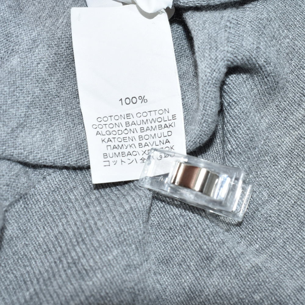 Grey Longsleeve Polo Cotton