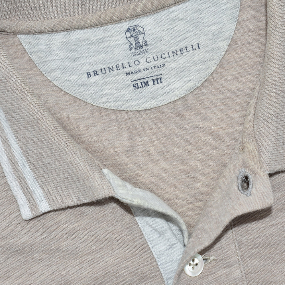 Light Brown Cotton Polo
