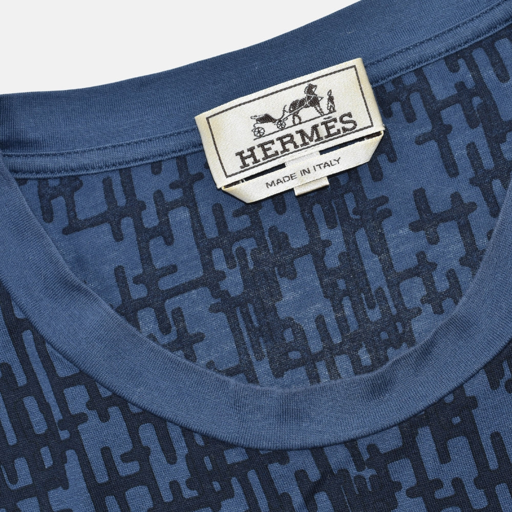Blue Monogramme Shirt Cotton