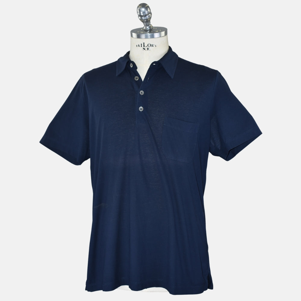 Navy Cotton Polo
