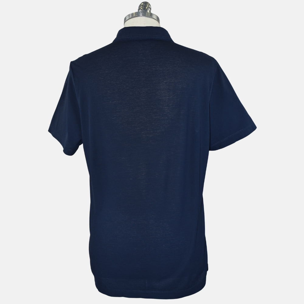 Navy Cotton Polo