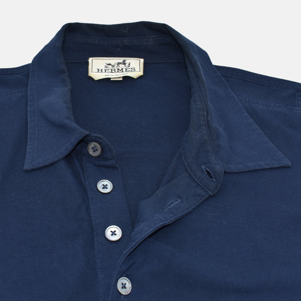 Navy Cotton Polo
