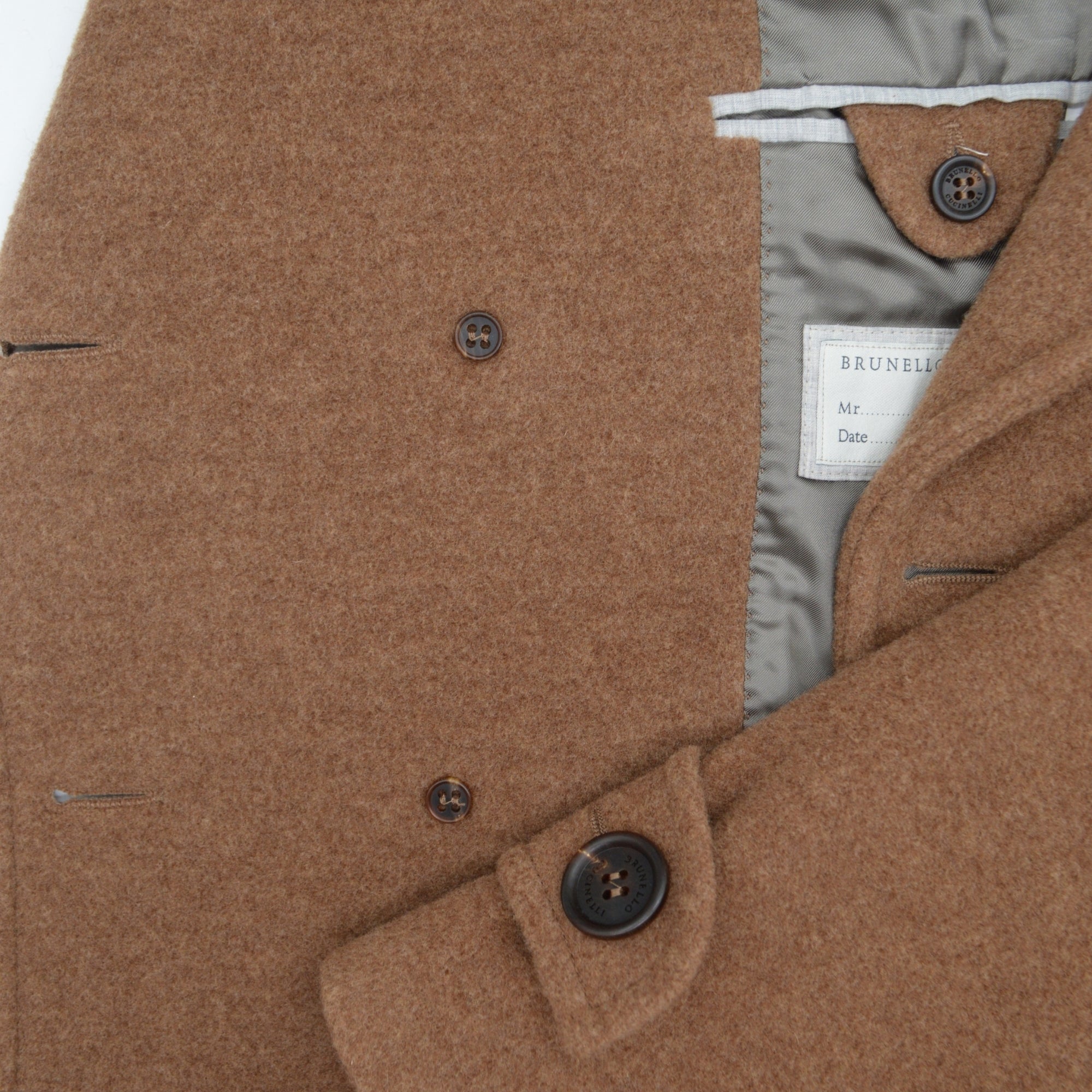 Brown Pea Coat made of Wool/Cashmere (EU 50)