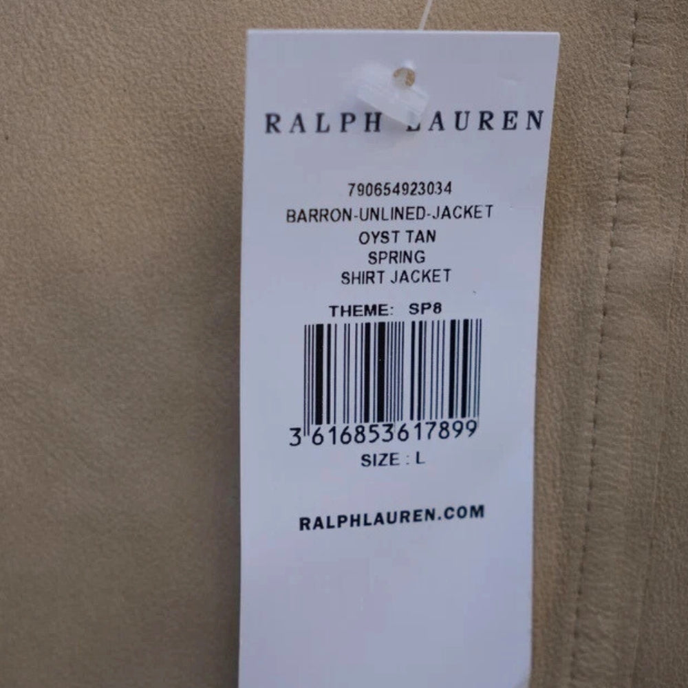 Wildlederhemdjacke in Beige (L)