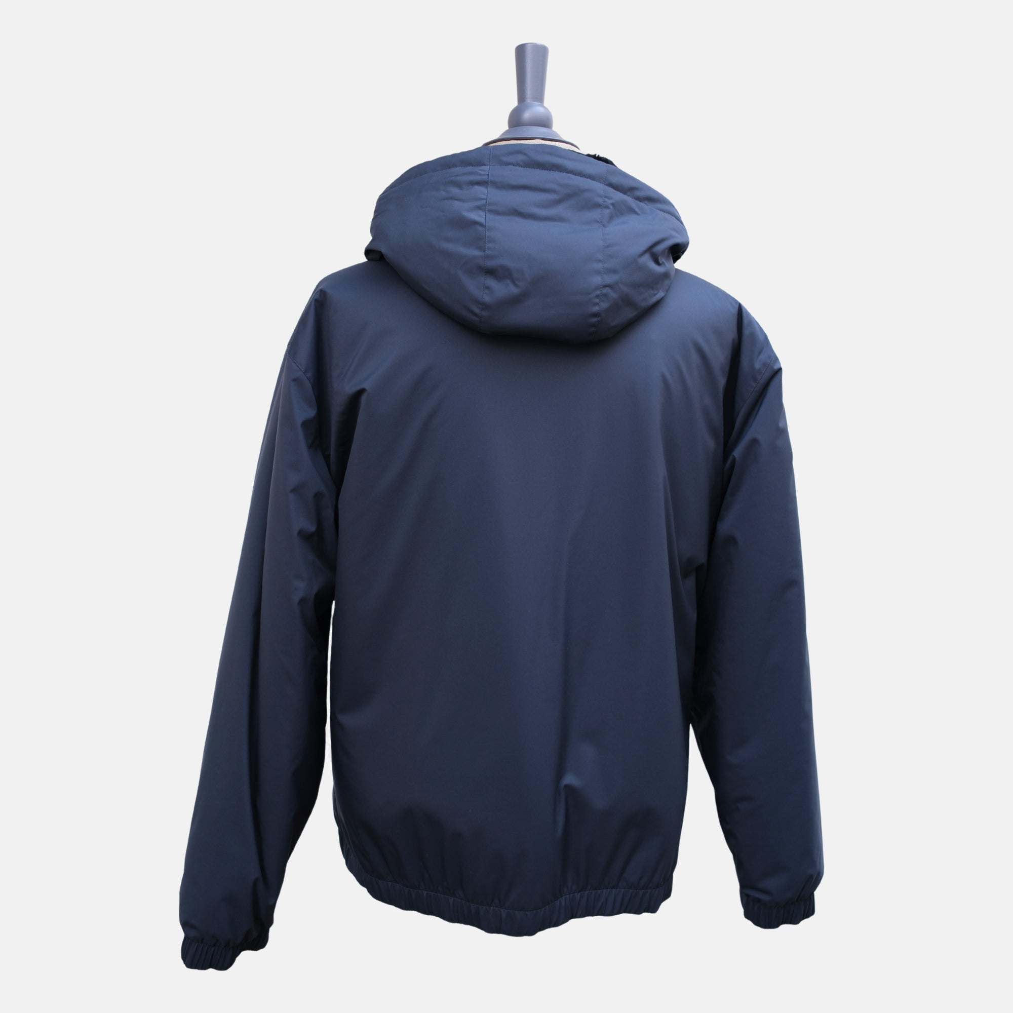 Blue Hooded Jacket made of Polyamide (3XL)
