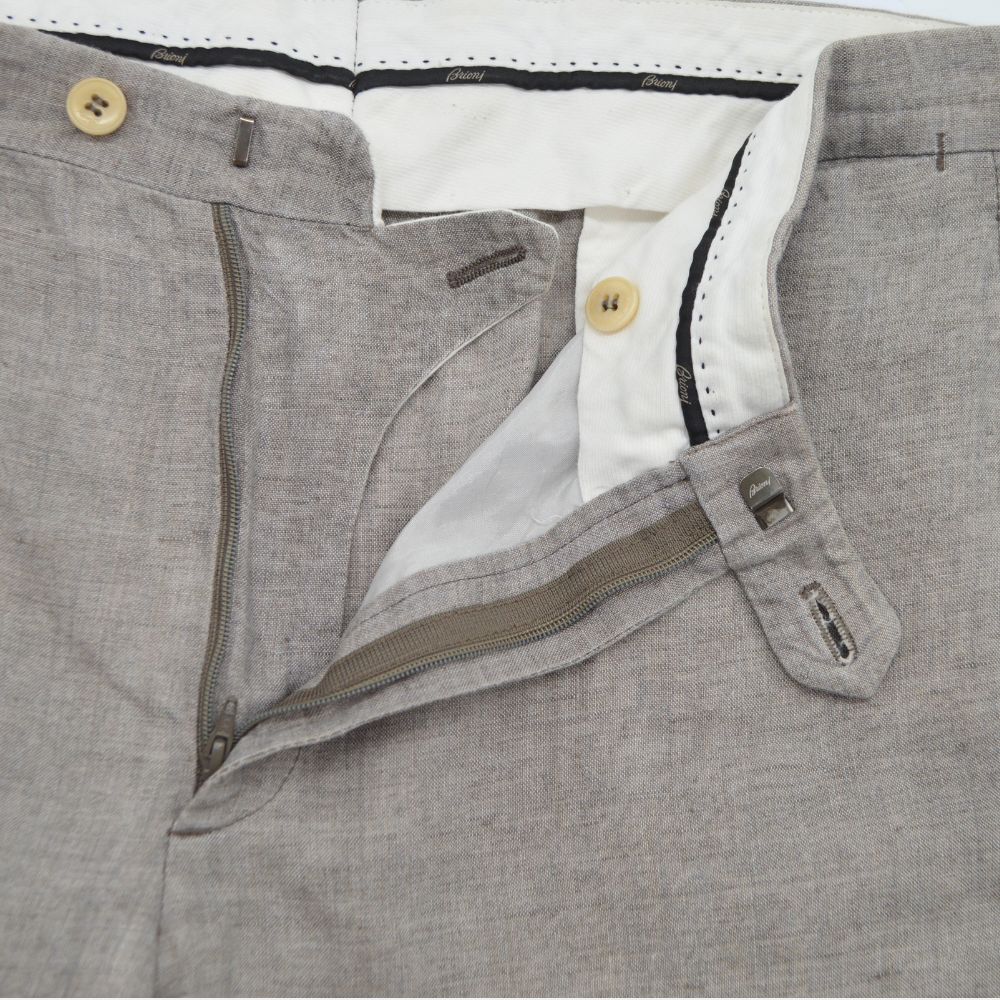Grey Trousers made of Linen (EU 52)