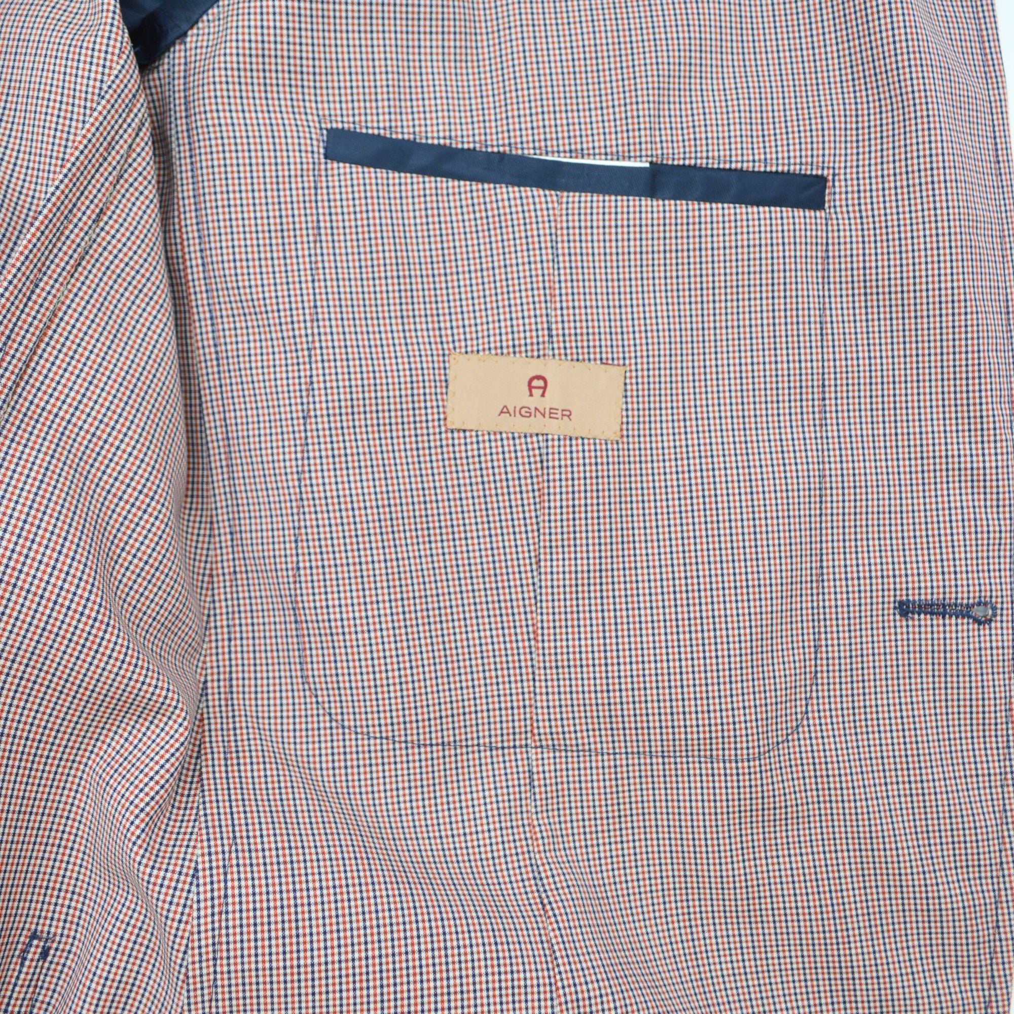 Blue/Red/White Checked Blazer (EU 48)