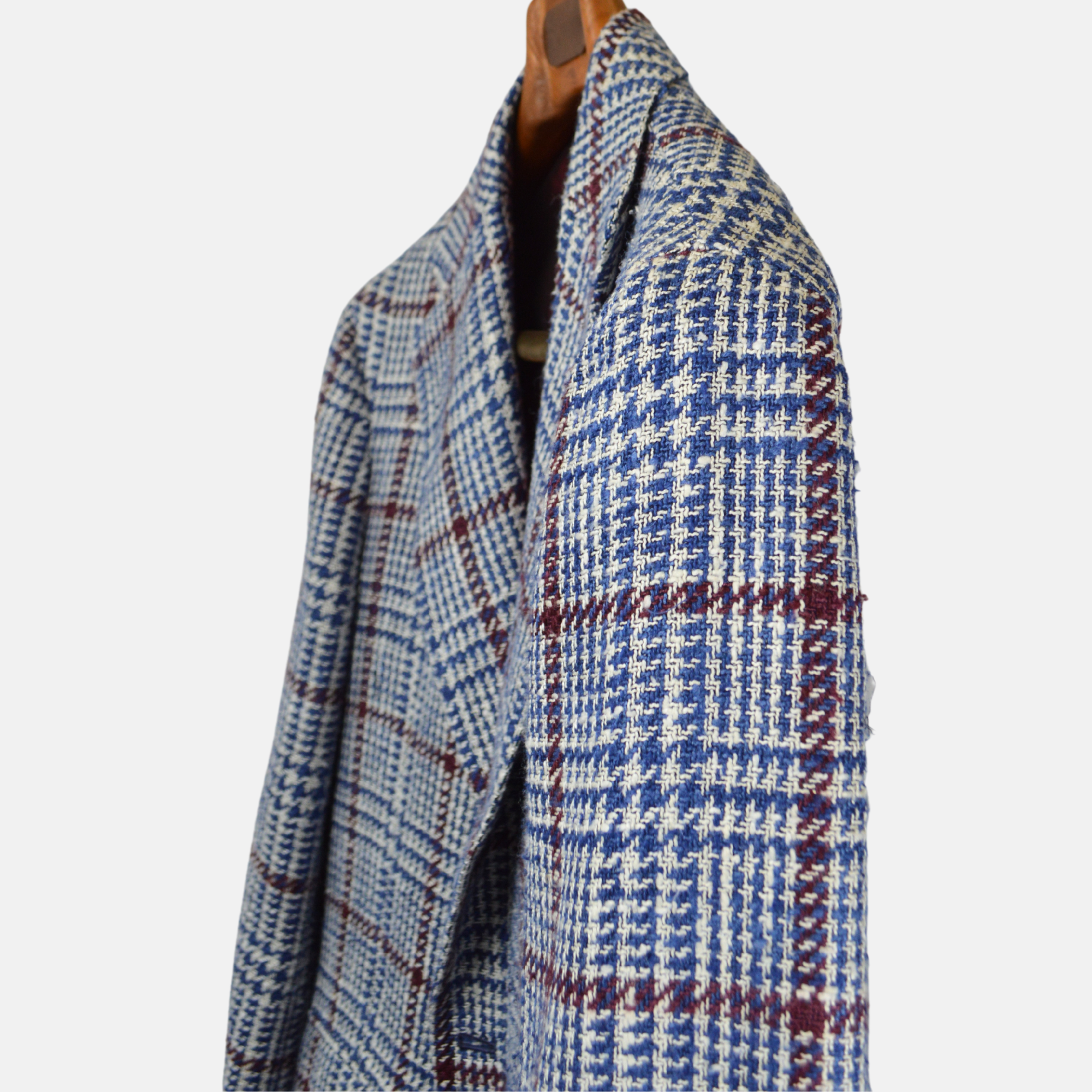 Blue/White/Bordeaux Blazer made of Silk / Cotton (EU 50)