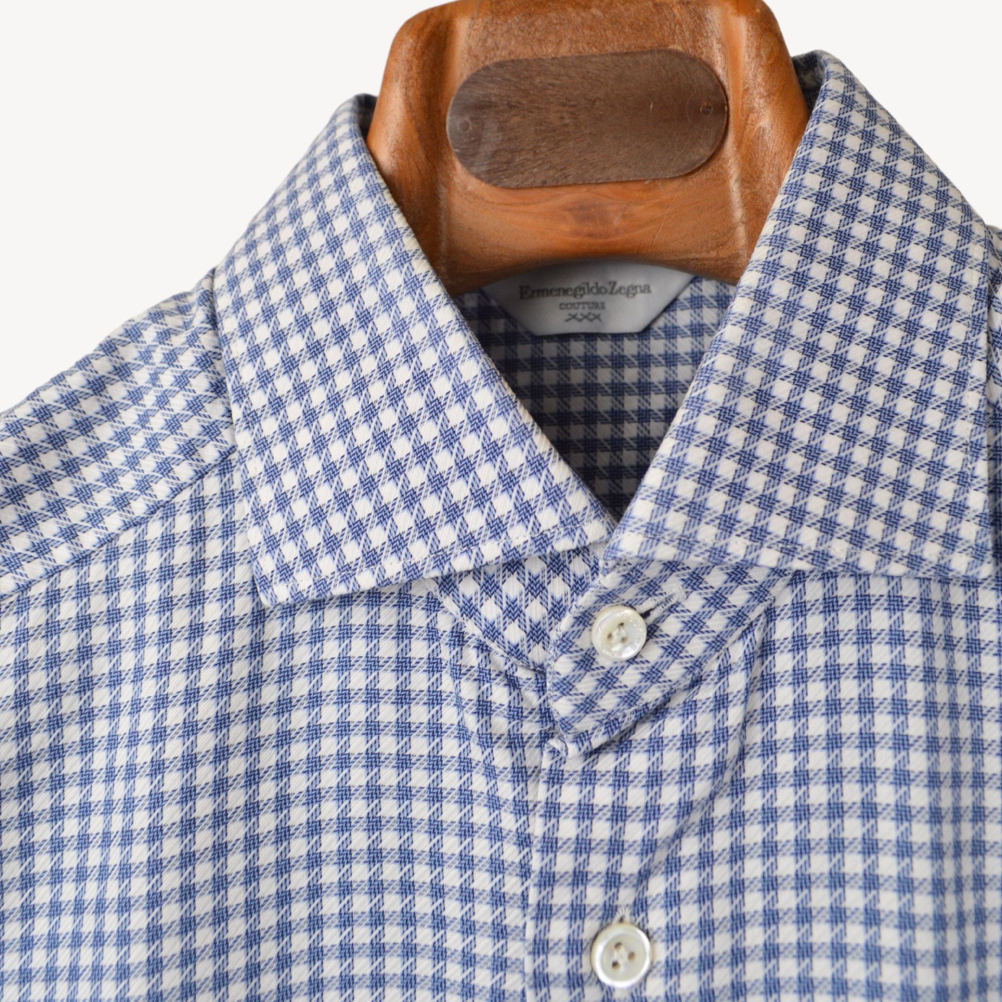 Blue/White Patterned Shirt (EU 39)