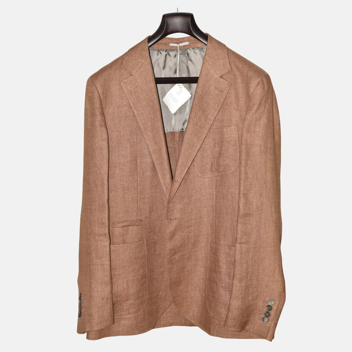 Brown Cotton Blazer