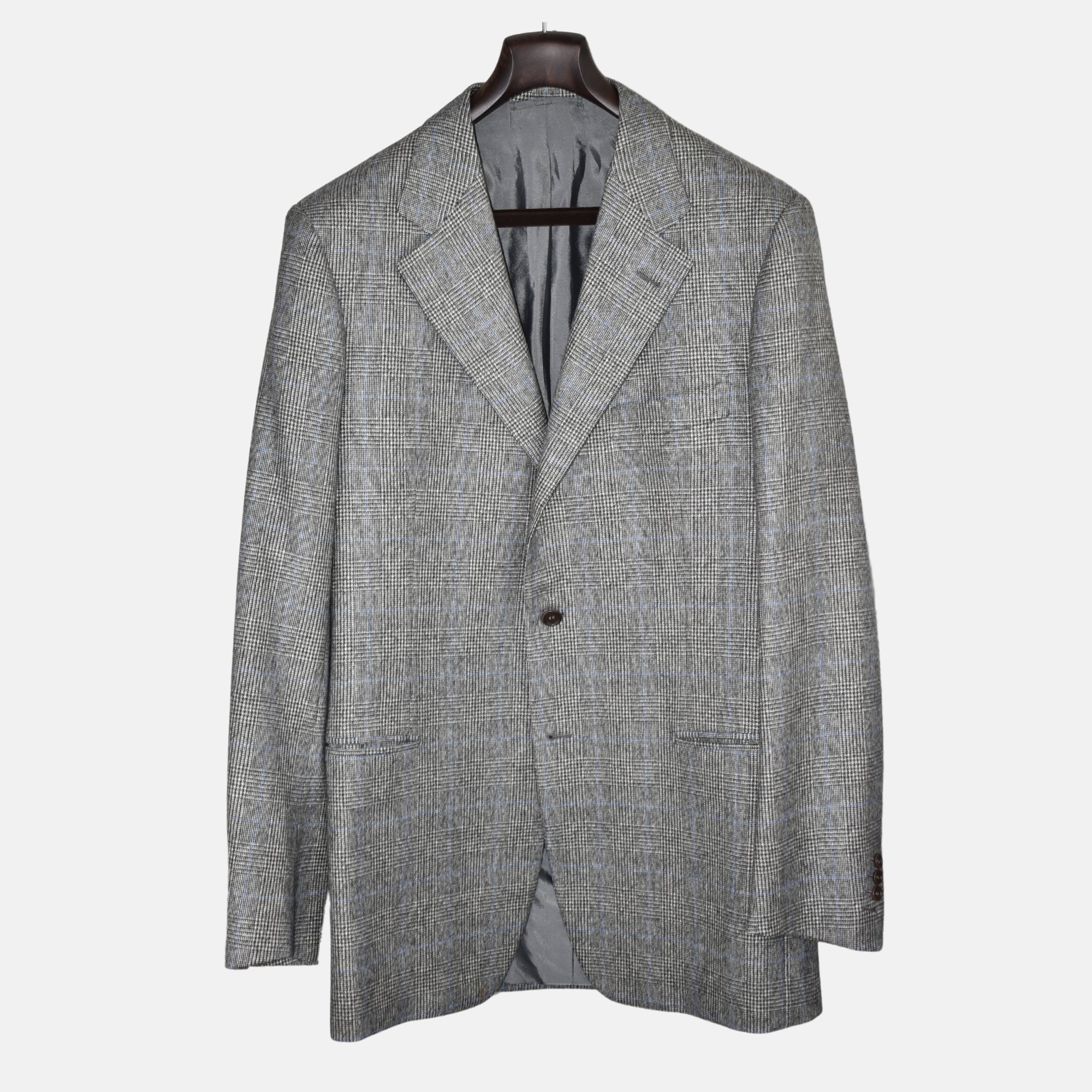 Multicoloured Checkered 3 Pcs. Suit made of Wool (EU 52L)