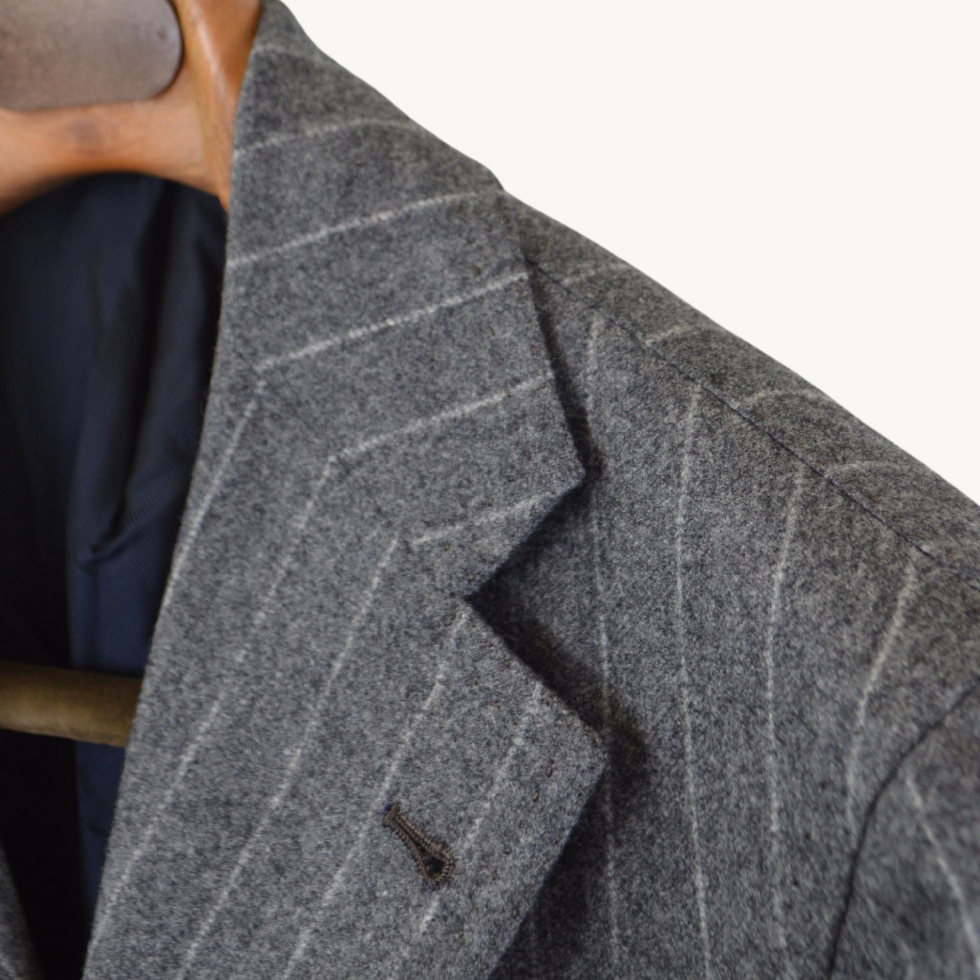 Grey Chalkstripe Blazer made of Wool (EU 50)