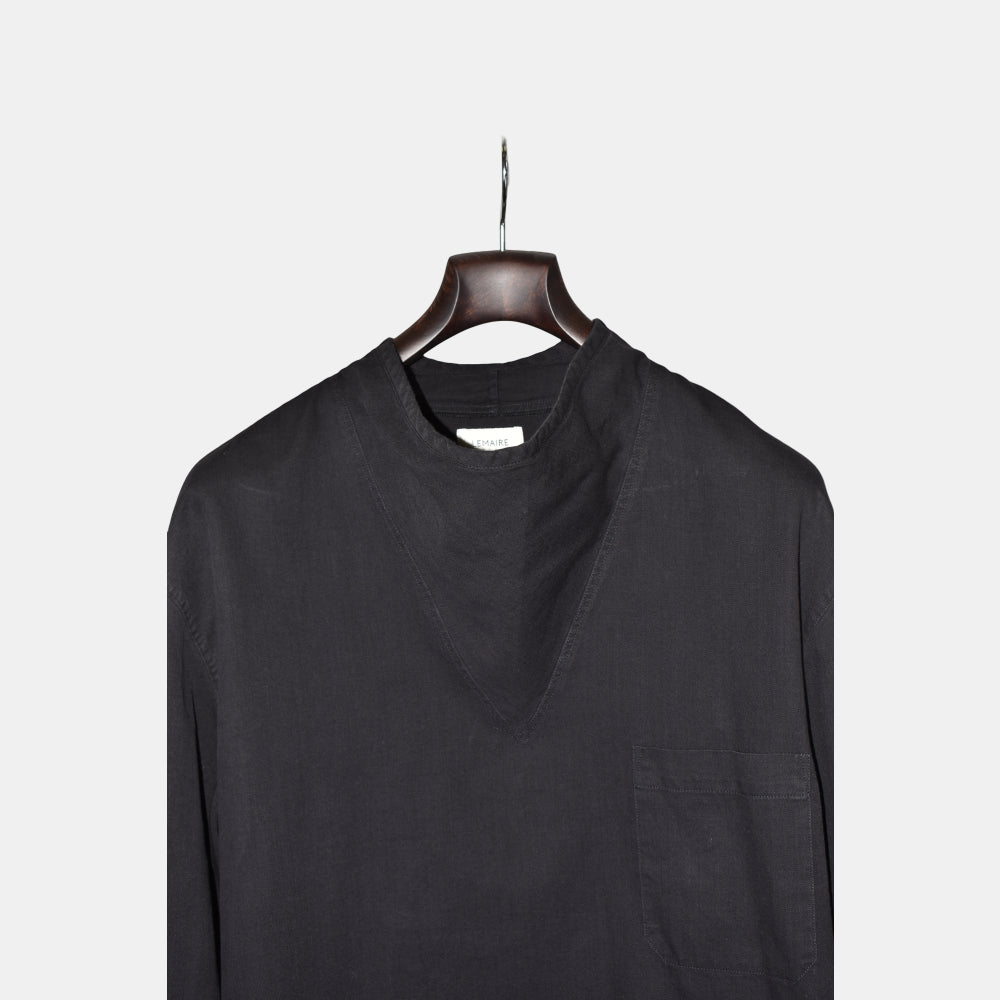 Black Longsleeve Shirt made of Cotton (EU 48)