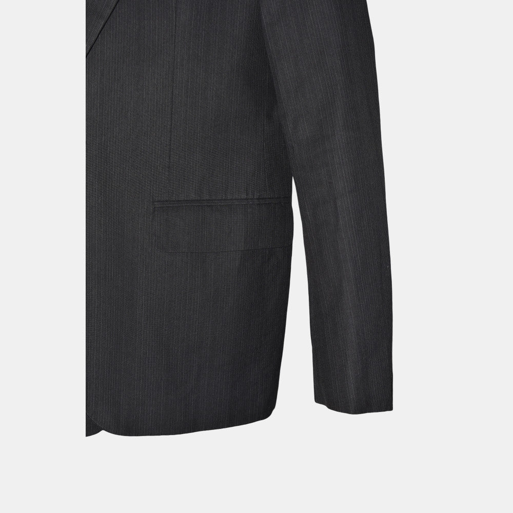 Black Striped Blazer made of Cotton (EU 50)