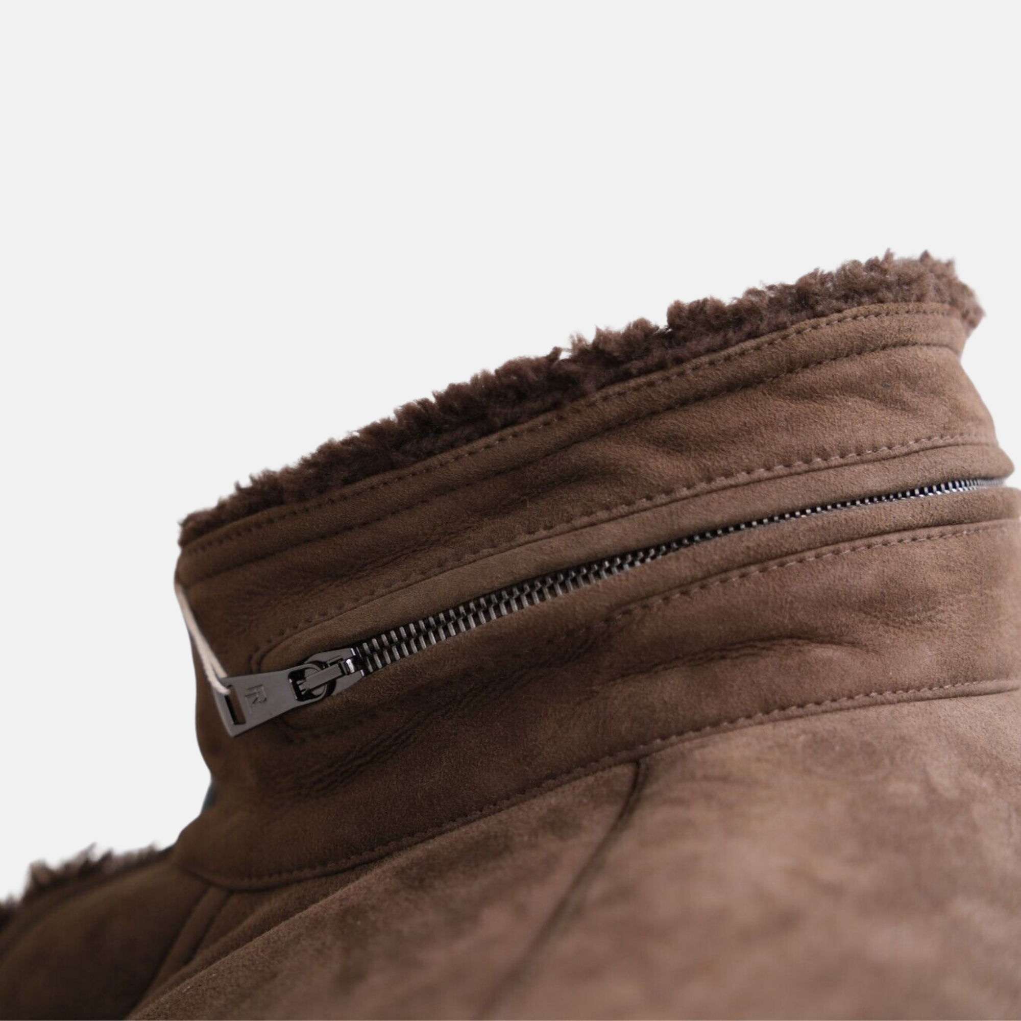 Brown Shearling Jacket (M)