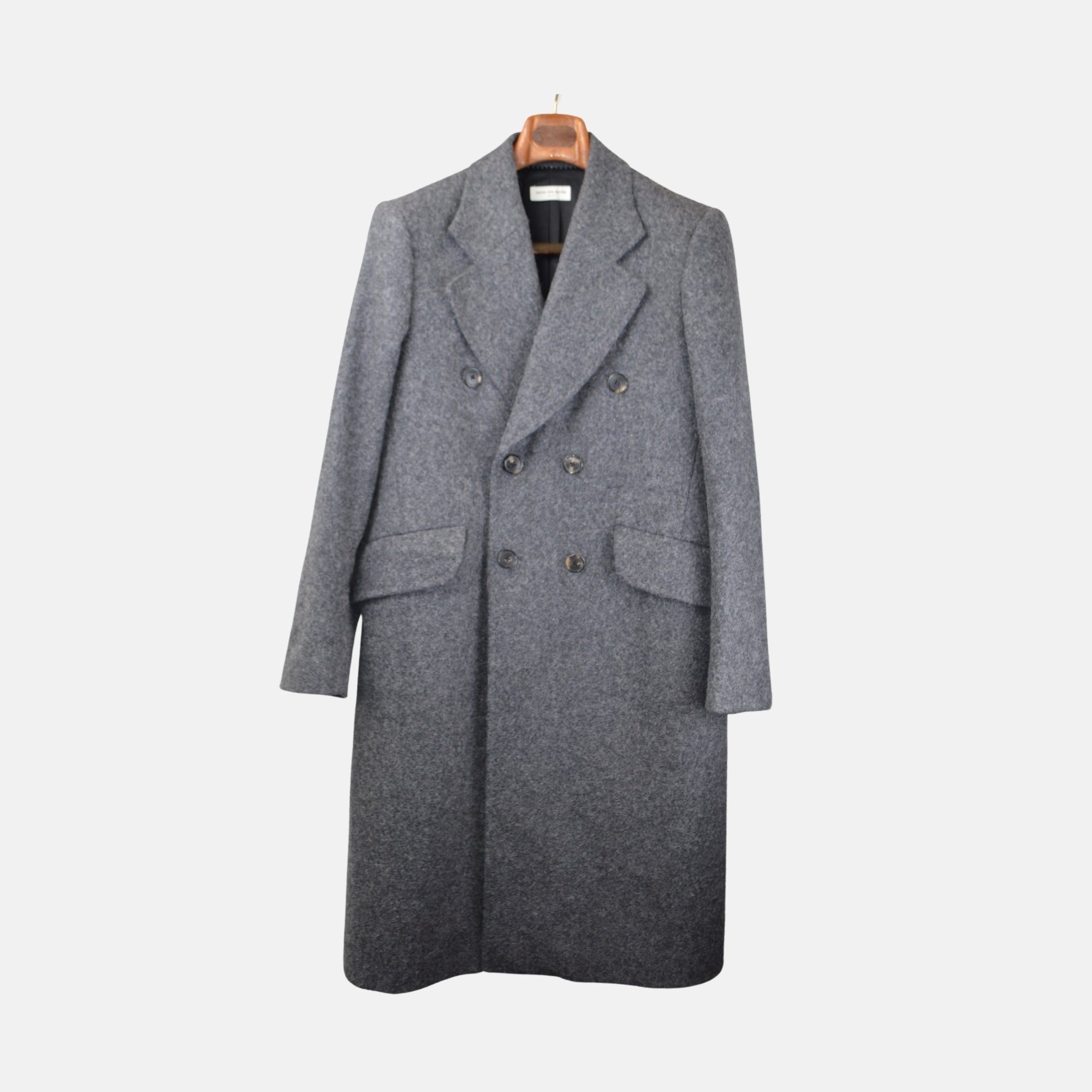 Grey Coat made of Alpaca / Merino Wool (EU 50)
