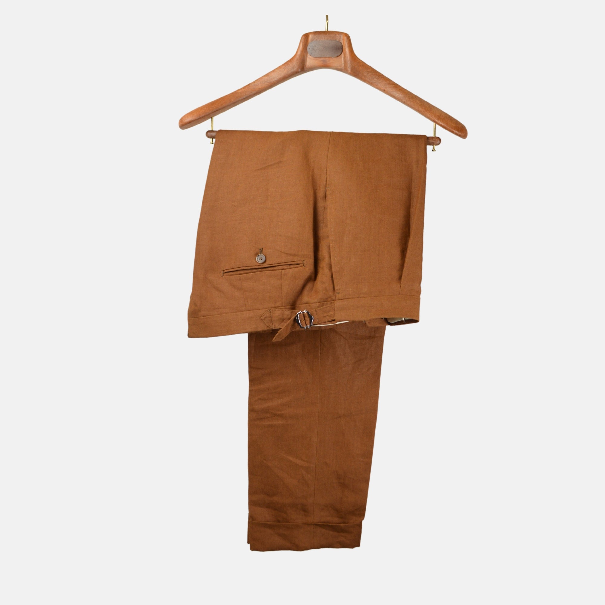 Cinnamon Suit made of Linen (EU 50)