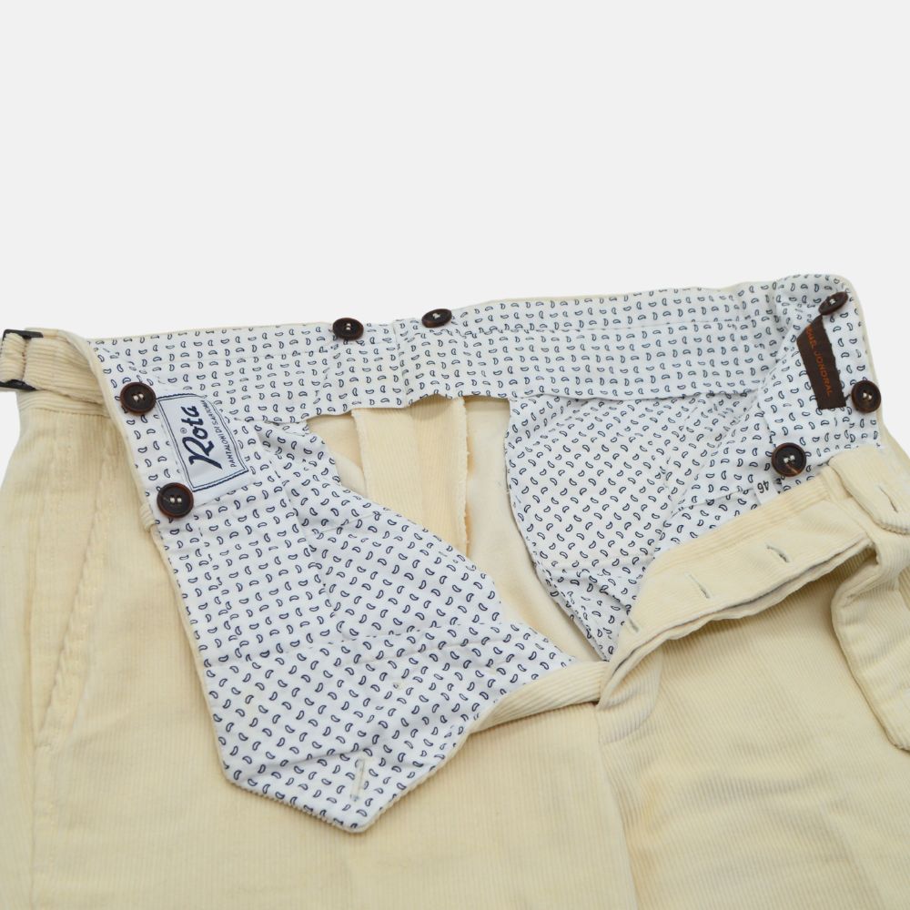 Beige/Grey Pants made of Cotton (EU 46)