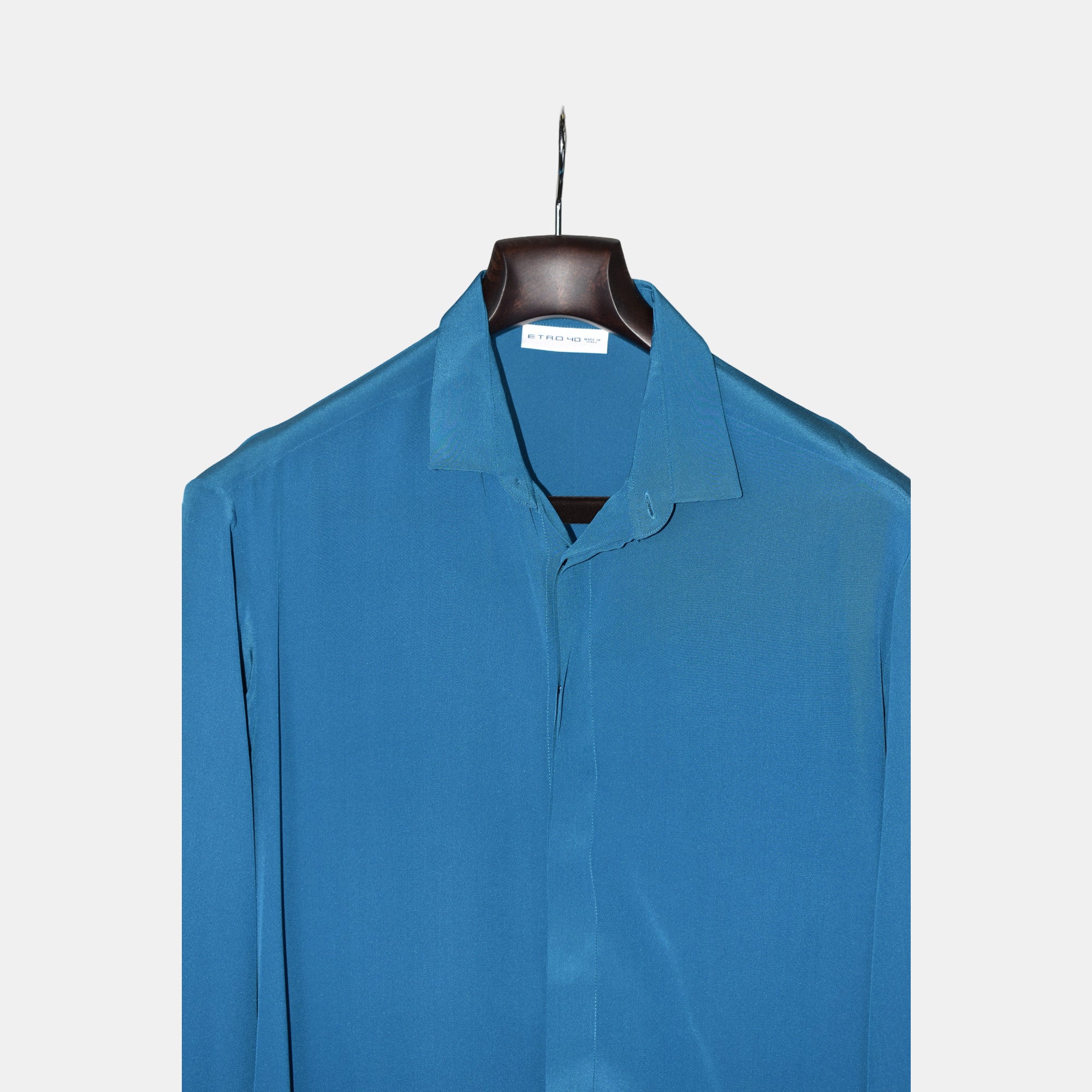 Turquoise Shirt made of Silk (EU 40)