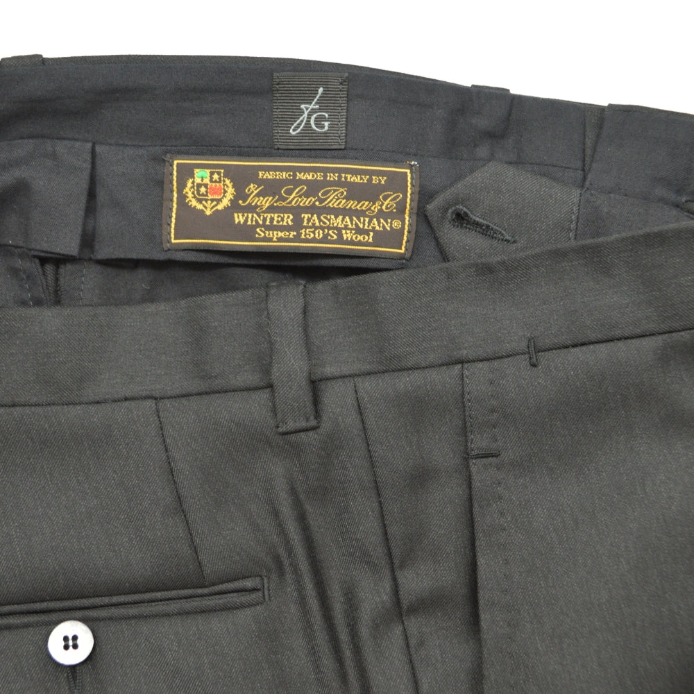 Charcoal Pants made of Tasmanian Wool (Loro Piana) (EU 48)