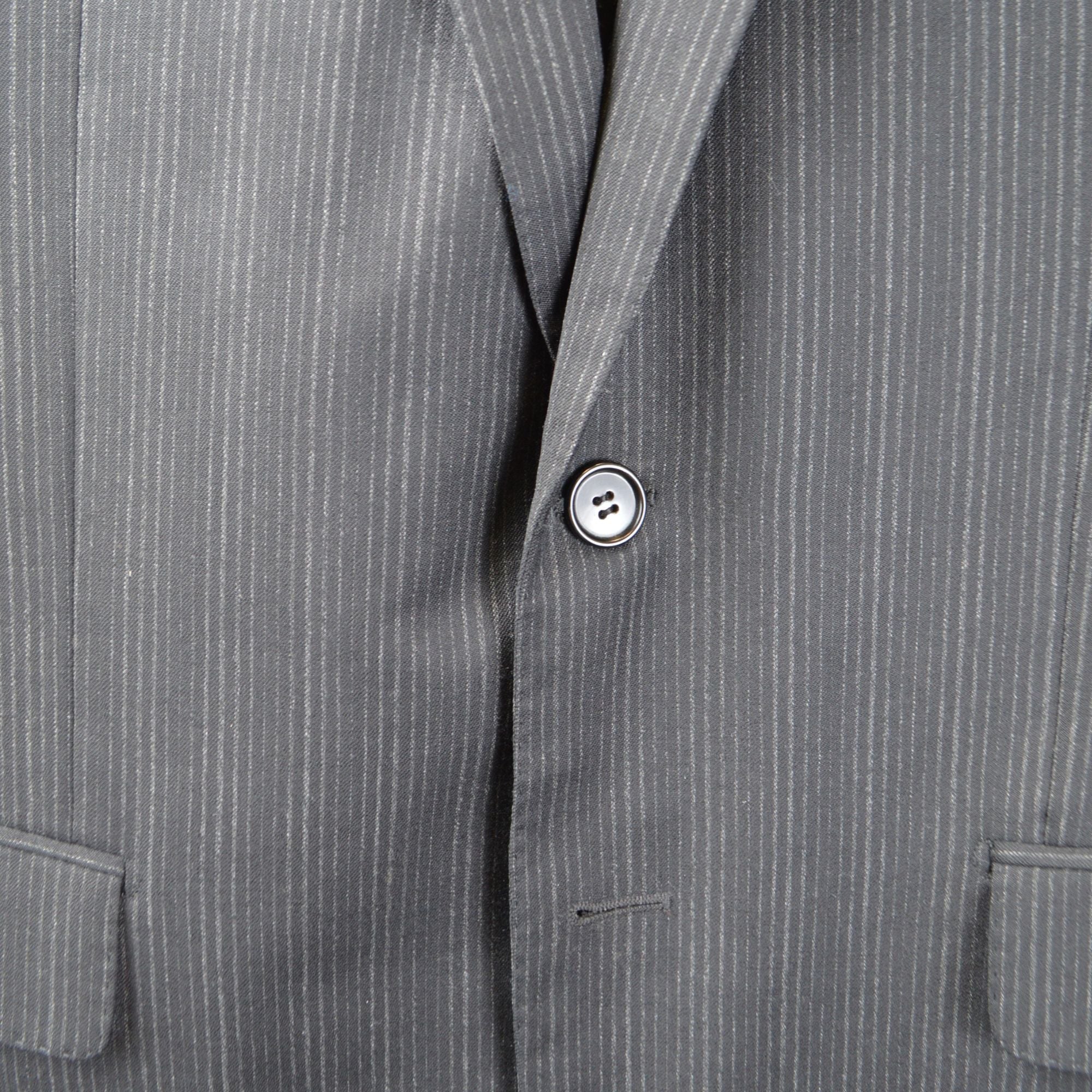 Charcoal Pinstripe Suit made of Wool (EU 50)