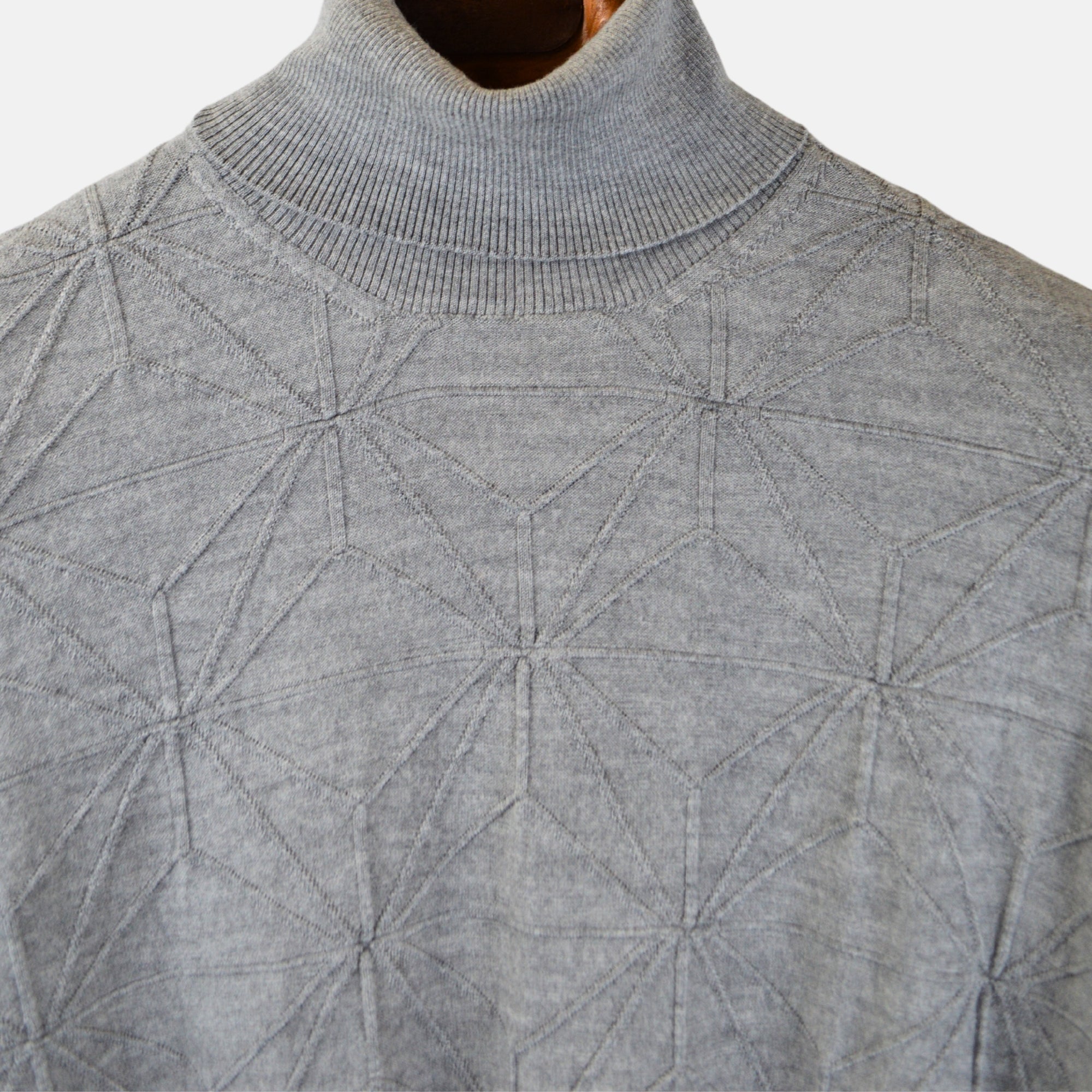 Grey Turtleneck Sweater (L)