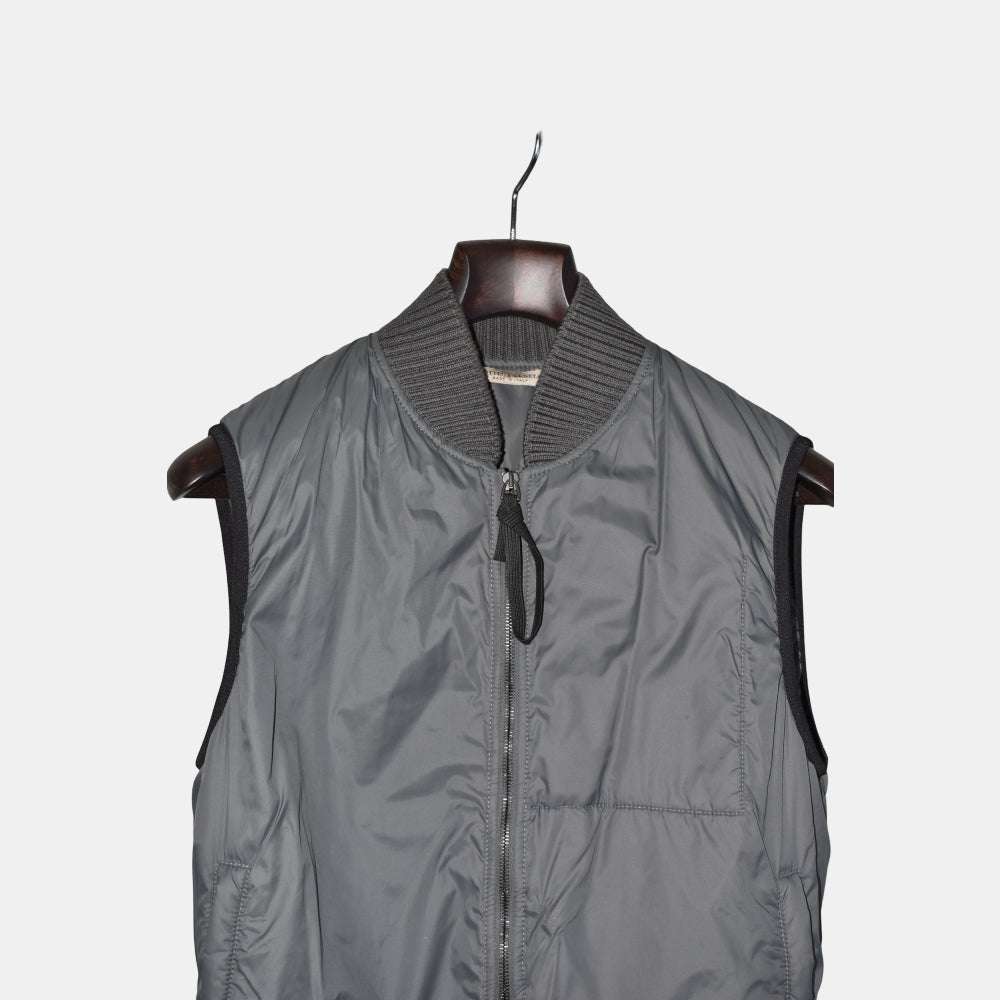 Gray Vest made of Polyamide (EU 48)