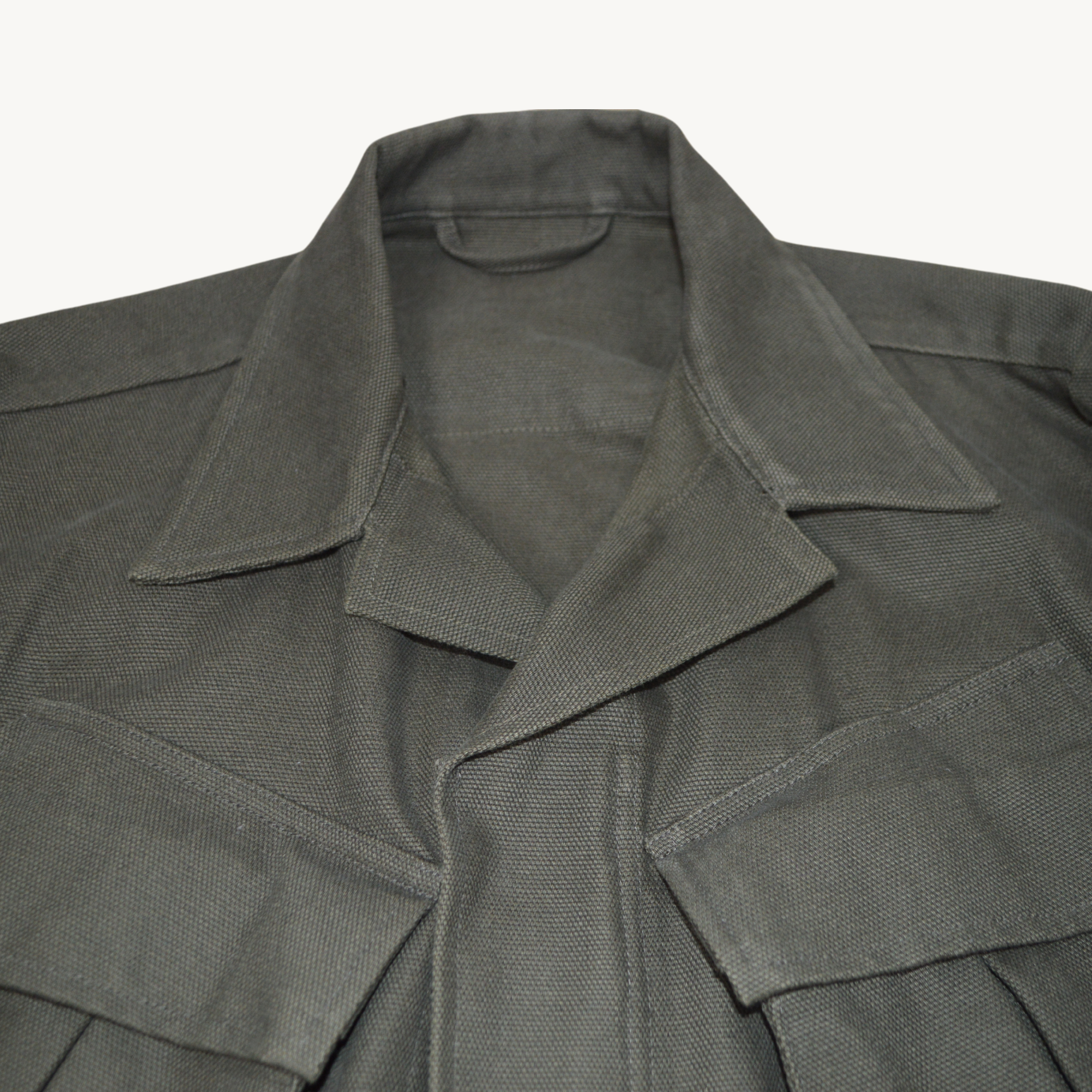 Olive Safari Jacket made of Cotton (XS)
