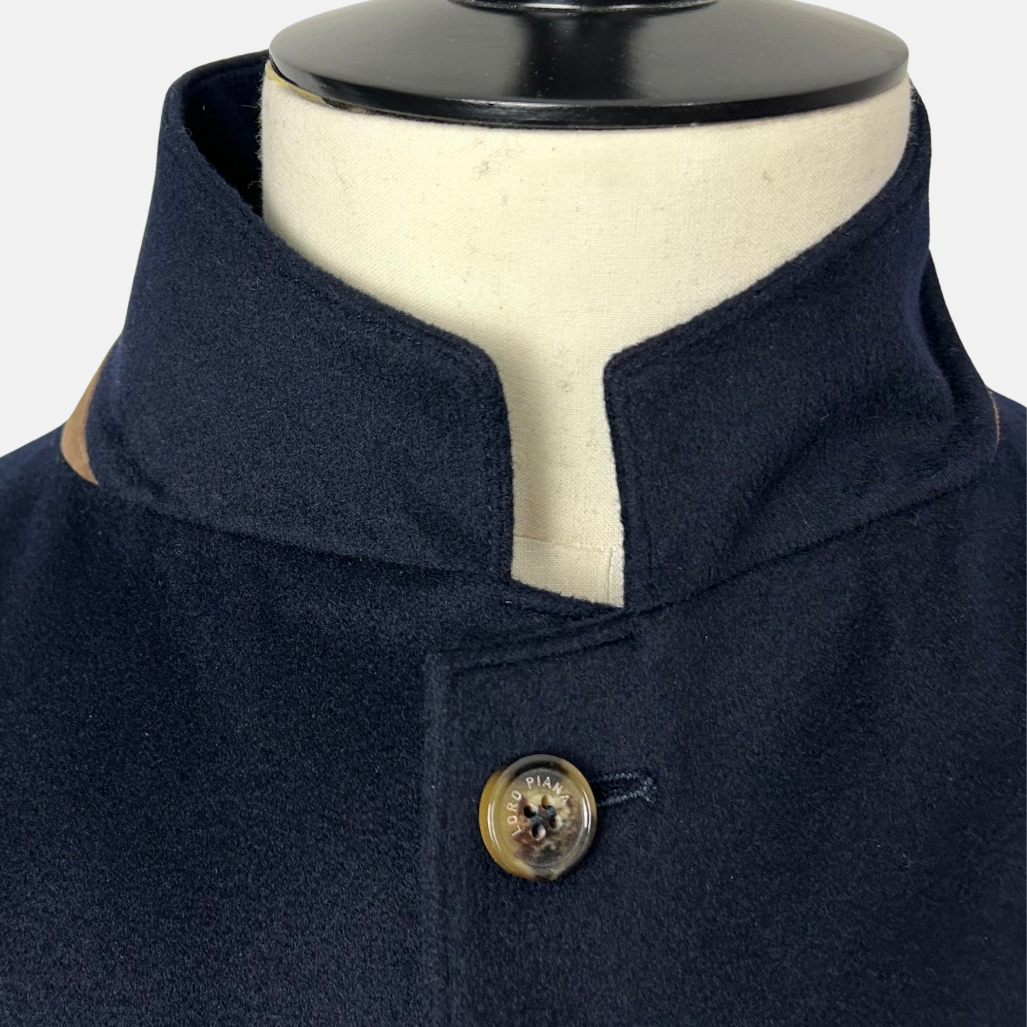 Navy Blue Cashmere Coat (EU 56)