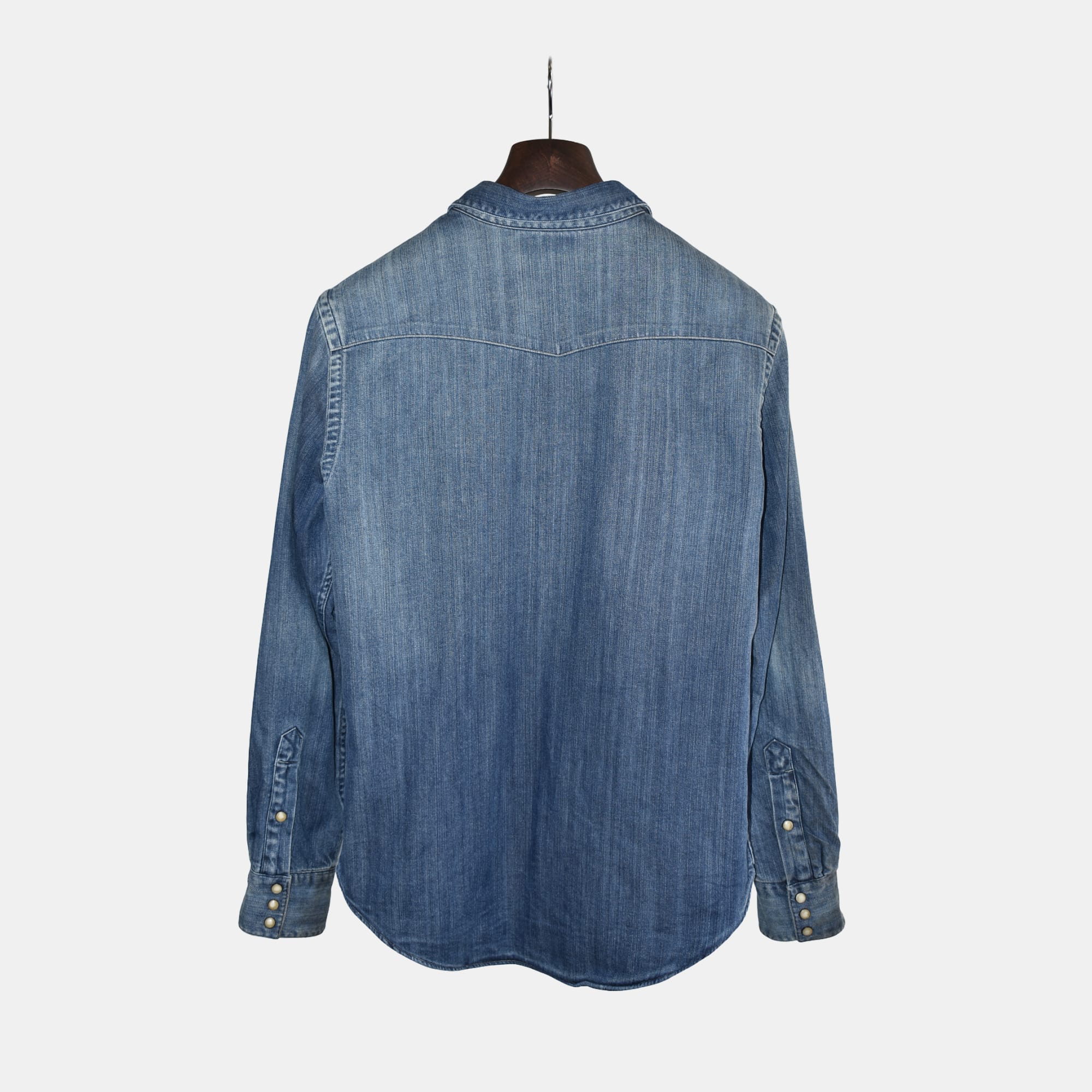 Blue Denim Overshirt made of Cotton (M)